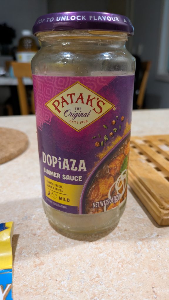 Patak's Dopiaza Simmer Sauce